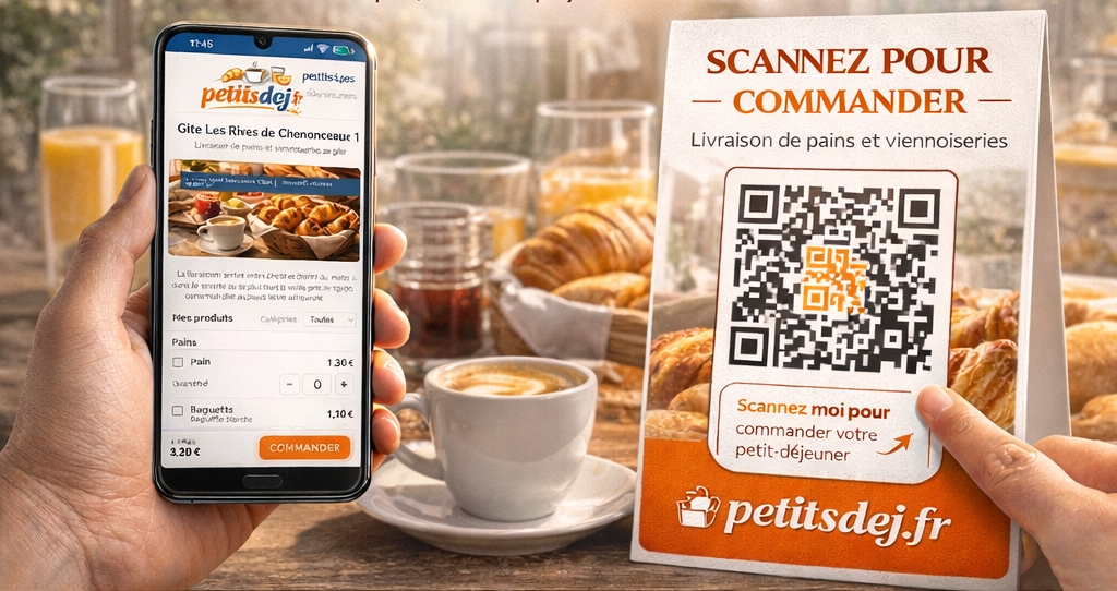 Propriétaires : option petit-déjeuner par QR code